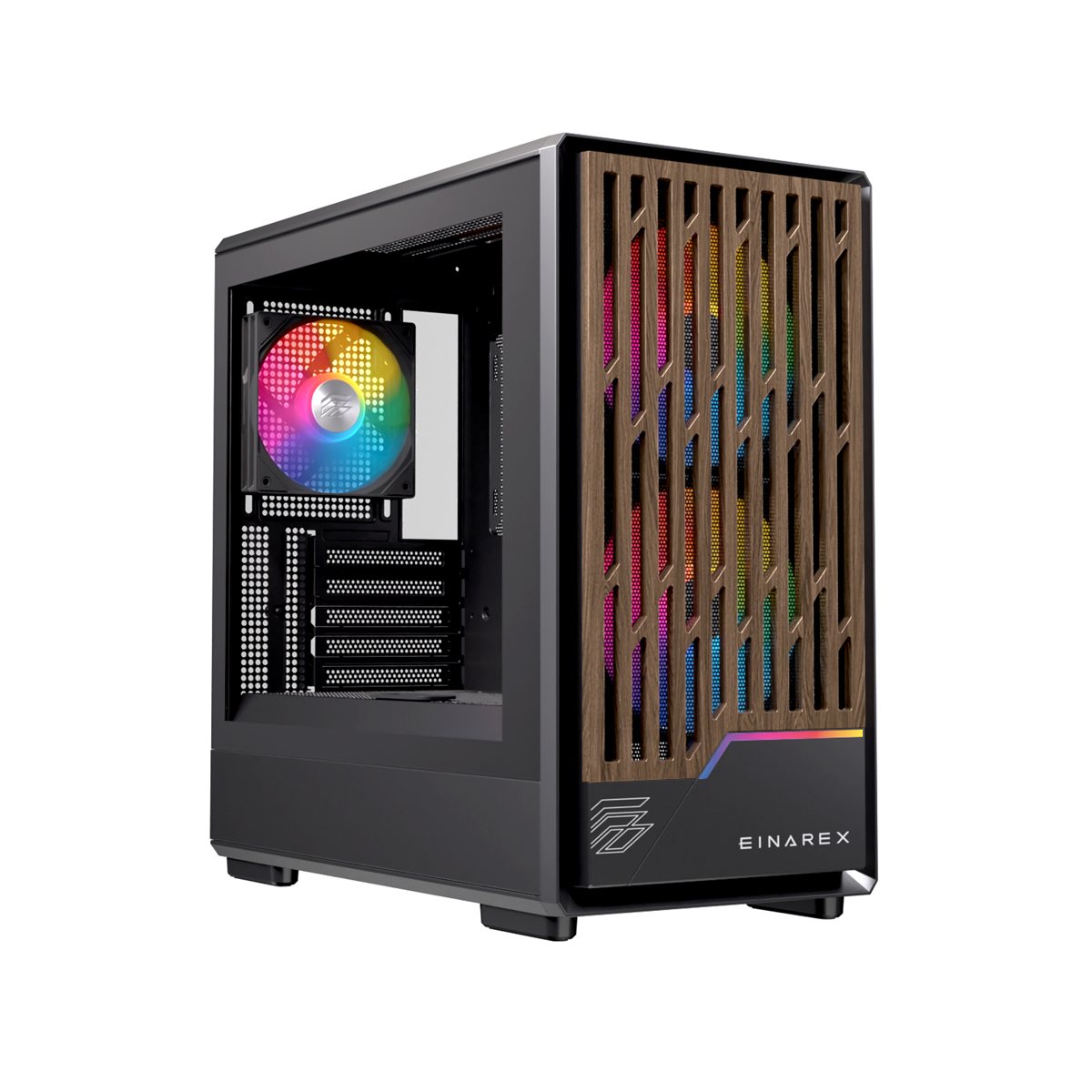 Case Gaming Einarex PM400 RGB Micro-ATX Nero