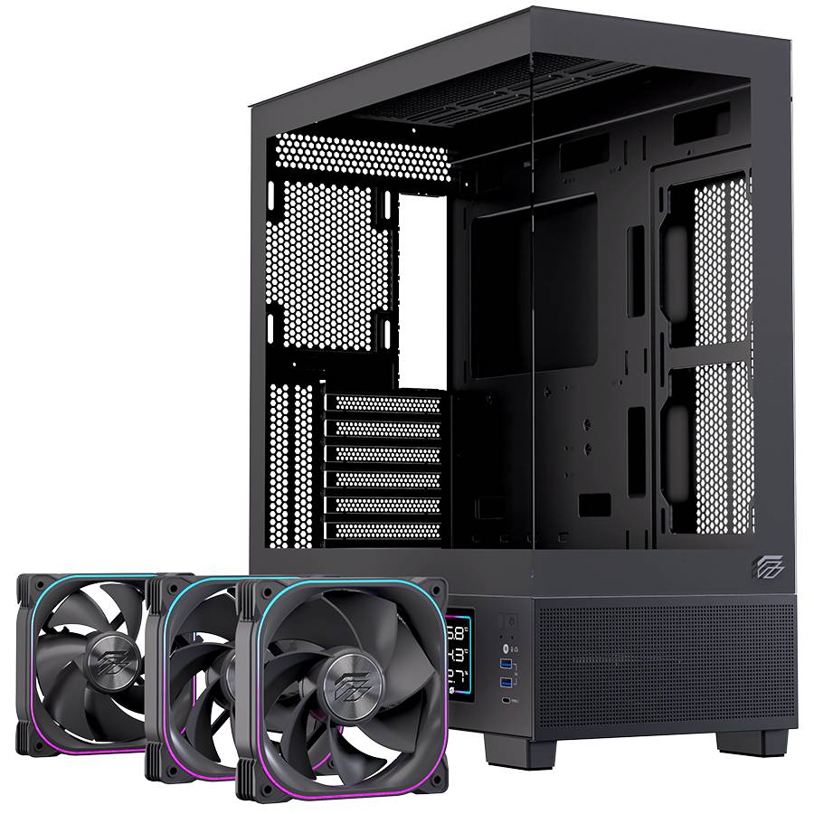 Case Gaming Einarex S501D RGB ATX Nero