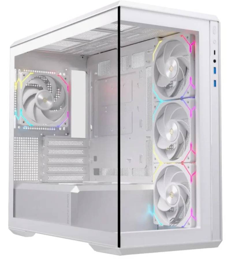 Case Gaming Einarex Z800 RGB Micro-ATX Bianco
