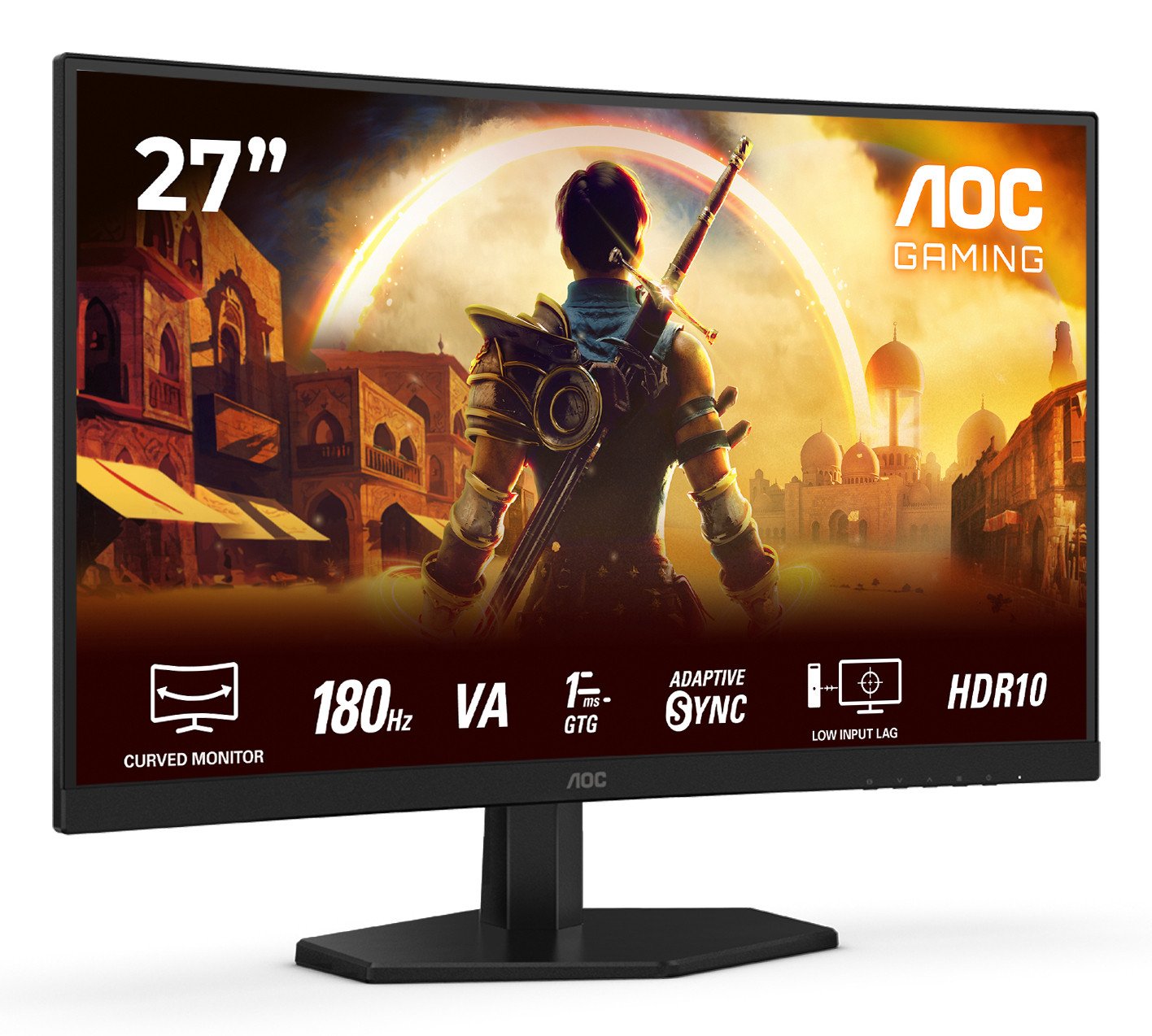 AOC C27G42E Monitor 27" Full HD Curved - immagine 4