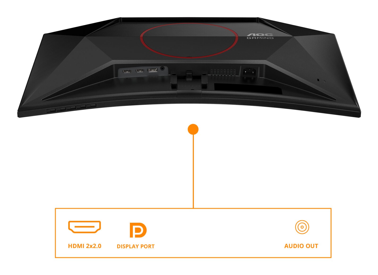 AOC C27G42E Monitor 27" Full HD Curved - immagine 2